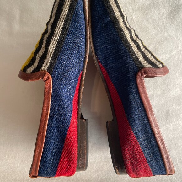 Res Ipsa Women’s Kilim Slip-On Shoes – Multicolor Stripes | Size 9 (Approx.) - Picture 6 of 6